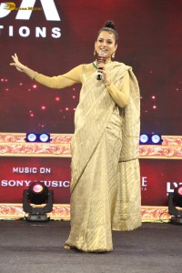 Chandramukhi 2 Pre-Release Event attended by Raghava Lawrence, Kangana Ranaut, and Mahima Nambiar