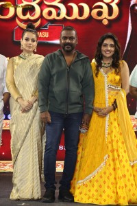 Chandramukhi 2 Pre-Release Event attended by Raghava Lawrence, Kangana Ranaut, and Mahima Nambiar