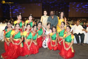 Chandramukhi 2 Pre-Release Event attended by Raghava Lawrence, Kangana Ranaut, and Mahima Nambiar