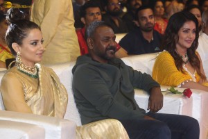 Chandramukhi 2 Pre-Release Event attended by Raghava Lawrence, Kangana Ranaut, and Mahima Nambiar