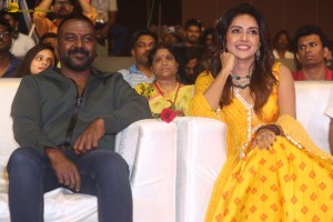 Chandramukhi 2 Pre-Release Event attended by Raghava Lawrence, Kangana Ranaut, and Mahima Nambiar