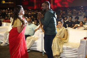 Chandramukhi 2 Pre-Release Event attended by Raghava Lawrence, Kangana Ranaut, and Mahima Nambiar