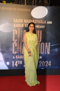 Chandu Champion Screening attended by Kartik Aaryan, Ananya Panday, Saiee Manjrekar, Shanaya Kapoor, Suniel Shetty, and others