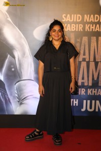 Chandu Champion Screening attended by Kartik Aaryan, Ananya Panday, Saiee Manjrekar, Shanaya Kapoor, Suniel Shetty, and others