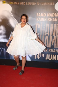 Chandu Champion Screening attended by Kartik Aaryan, Ananya Panday, Saiee Manjrekar, Shanaya Kapoor, Suniel Shetty, and others