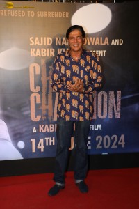Chandu Champion Screening attended by Kartik Aaryan, Ananya Panday, Saiee Manjrekar, Shanaya Kapoor, Suniel Shetty, and others