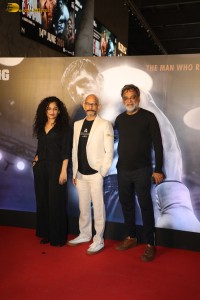 Chandu Champion Screening attended by Kartik Aaryan, Ananya Panday, Saiee Manjrekar, Shanaya Kapoor, Suniel Shetty, and others