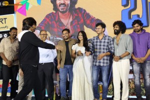 Changure Bangaru Raja Trailer Launch attended by Karthik Rathnam, Ester Noronha, Harish Shankar, and Ravi Teja