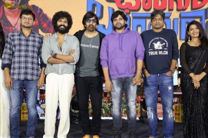 Changure Bangaru Raja Trailer Launch attended by Karthik Rathnam, Ester Noronha, Harish Shankar, and Ravi Teja