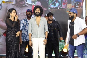 Changure Bangaru Raja Trailer Launch attended by Karthik Rathnam, Ester Noronha, Harish Shankar, and Ravi Teja