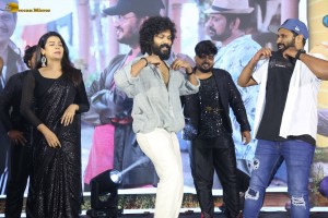 Changure Bangaru Raja Trailer Launch attended by Karthik Rathnam, Ester Noronha, Harish Shankar, and Ravi Teja
