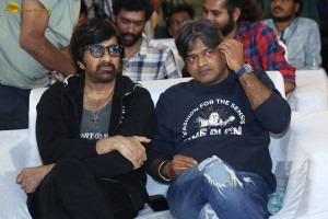 Changure Bangaru Raja Trailer Launch attended by Karthik Rathnam, Ester Noronha, Harish Shankar, and Ravi Teja