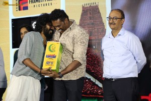 Changure Bangaru Raja Trailer Launch attended by Karthik Rathnam, Ester Noronha, Harish Shankar, and Ravi Teja