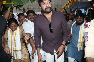 Tollywood Megastar Chiranjeevi formally handed over the fully constructed MIG Flats and HIG Duplex Houses to beneficiaries at the Chitrapuri Colony in Manikonda, Hyderabad