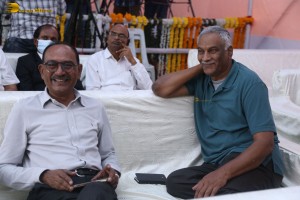 Tollywood Megastar Chiranjeevi formally handed over the fully constructed MIG Flats and HIG Duplex Houses to beneficiaries at the Chitrapuri Colony in Manikonda, Hyderabad