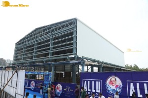 Chiranjeevi launches Allu Studios along with Allu Arjun and Allu Aravind