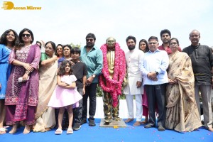 Chiranjeevi launches Allu Studios along with Allu Arjun and Allu Aravind