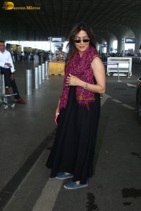 Indian actress Chitrangada Singh fashionable in a sleeveless dress