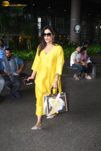 bollywood actress Chitrangada Singh gorgeous in a yellow salwar dress