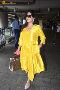 bollywood actress Chitrangada Singh gorgeous in a yellow salwar dress