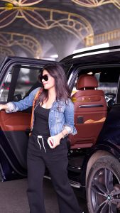 bollywood actress Chitrangada Singh stylish looks in denim jacket and sunglasses