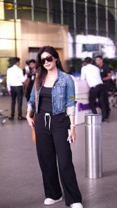 bollywood actress Chitrangada Singh stylish looks in denim jacket and sunglasses