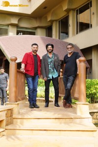 Actors Sunny Deol and Dulquer Salmaan promote the film Chup Revenge of the Artist at JW Marriott Hotel