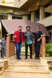 Actors Sunny Deol and Dulquer Salmaan promote the film Chup Revenge of the Artist at JW Marriott Hotel