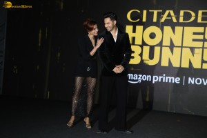 Citadel Honey Bunny Trailer Launch attended by Varun Dhawan and Samantha Ruth Prabhu