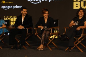 Citadel Honey Bunny Trailer Launch attended by Varun Dhawan and Samantha Ruth Prabhu