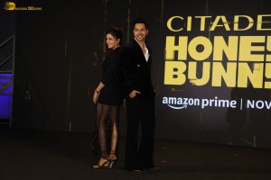 Citadel Honey Bunny Trailer Launch attended by Varun Dhawan and Samantha Ruth Prabhu