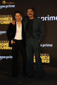 Citadel Honey Bunny Trailer Launch attended by Varun Dhawan and Samantha Ruth Prabhu