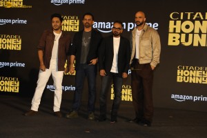 Citadel Honey Bunny Trailer Launch attended by Varun Dhawan and Samantha Ruth Prabhu