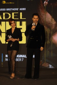 Citadel Honey Bunny Trailer Launch attended by Varun Dhawan and Samantha Ruth Prabhu