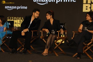 Citadel Honey Bunny Trailer Launch attended by Varun Dhawan and Samantha Ruth Prabhu