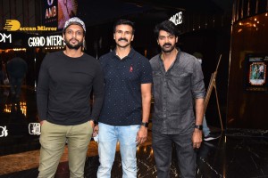 Telugu movie Clap Premiere Show attended by Aakanksha Singh and Aadhi Pinisetty