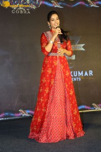 Cobra movie Pre-Release Function attended by Vikram, Srinidhi Shetty and Mirnalini Ravi