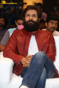 Press Meet of Cobra movie attended by Vikram, Srinidhi Shetty and Mirnalini Ravi