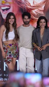 Cocktail 2 Song Launch attended by Shahid Kapoor, Kriti Sanon, and Rashmika Mandanna
