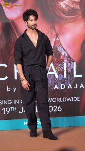 Cocktail 2 Trailer Launch attended by Shahid Kapoor, Kriti Sanon, and Rashmika Mandanna