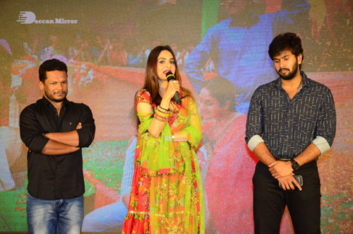 Telugu Movie College Kumar Prerelease event attended by cast and crew