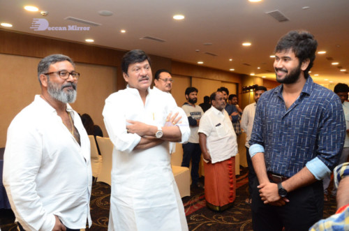 Telugu Movie College Kumar Prerelease event attended by cast and crew