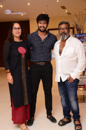 Telugu Movie College Kumar Prerelease event attended by cast and crew