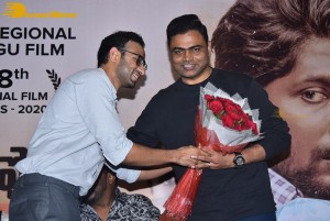 Colour Photo movie press meet attended by actresses Chandini Chowdary and Divya Sripada