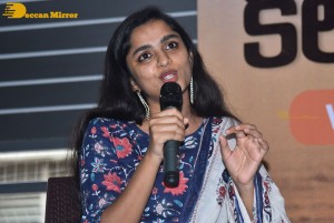 Colour Photo movie press meet attended by actresses Chandini Chowdary and Divya Sripada