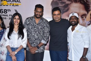 Colour Photo movie press meet attended by actresses Chandini Chowdary and Divya Sripada