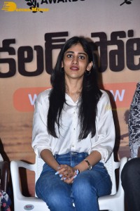 Colour Photo movie press meet attended by actresses Chandini Chowdary and Divya Sripada
