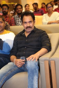 Pre-release event of telugu movie crazy fellow attended by actors aadi and mirnaa menon