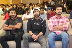 Pre-release event of telugu movie crazy fellow attended by actors aadi and mirnaa menon