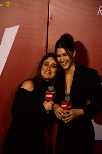 Crew Trailer Launch attended by Kareena Kapoor, Kriti Sanon, Tabu, and Madhuri Dixit
